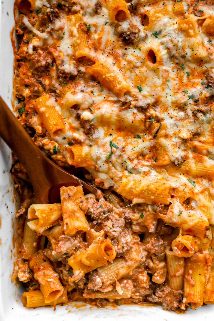 Cottage Cheese Baked Pasta