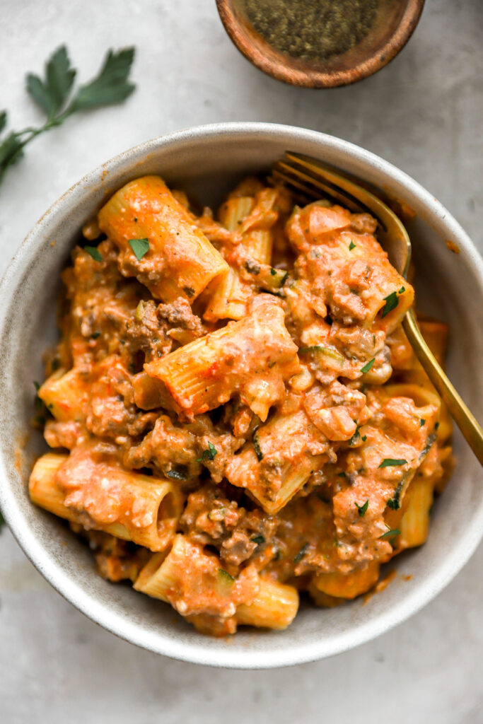 Cottage Cheese Baked Pasta