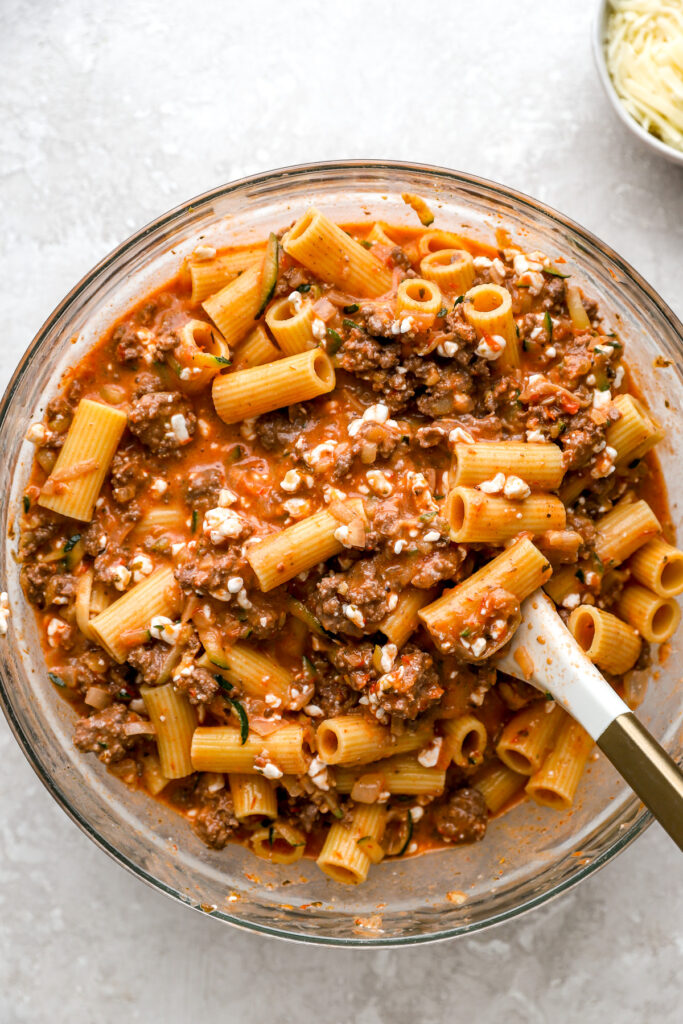 Cottage Cheese Baked Pasta