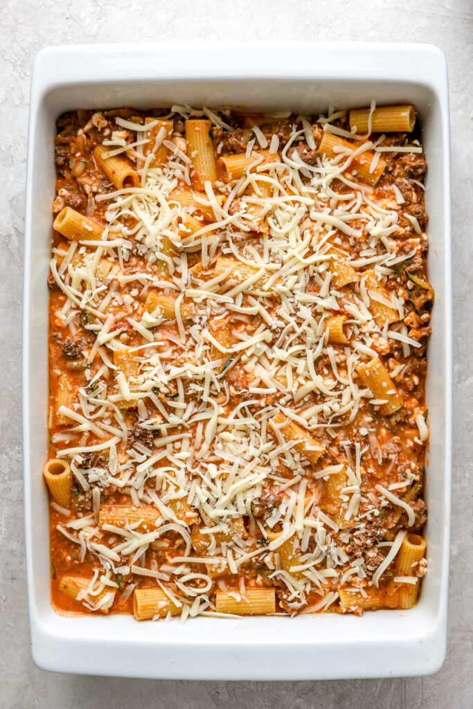 Cottage Cheese Baked Pasta