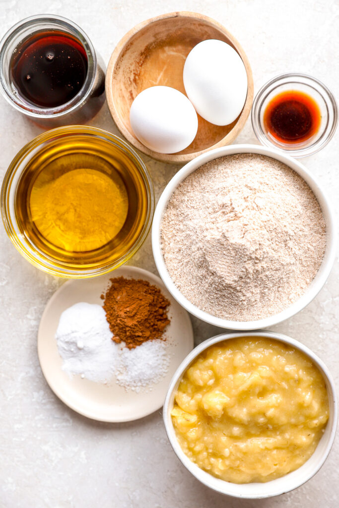 Whole wheat banana muffins