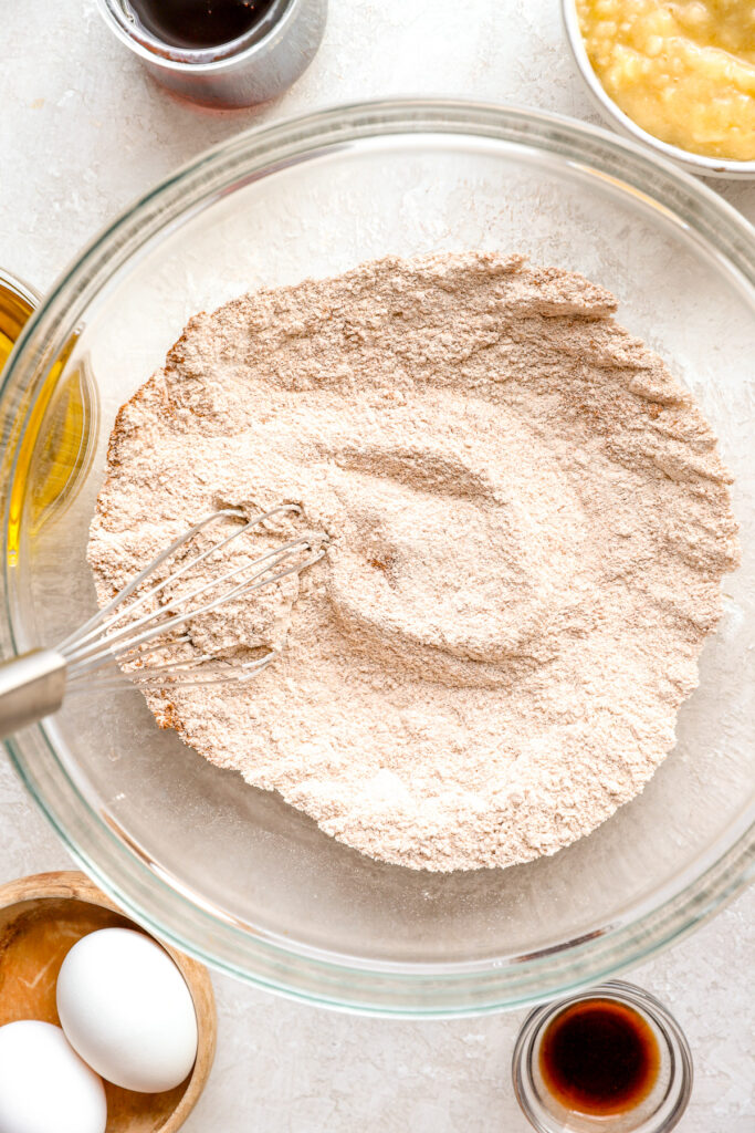 Whole wheat banana muffins