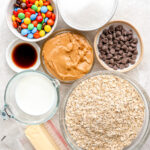 No Bake Oatmeal Cookies ingredients