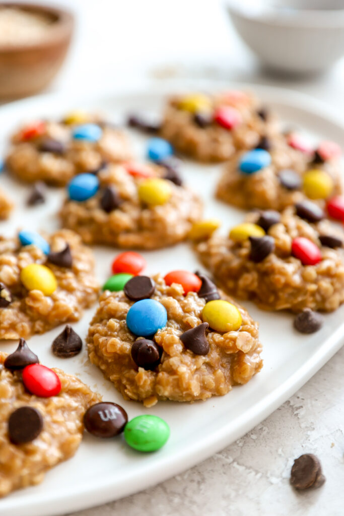 No Bake Oatmeal Monster Cookies
