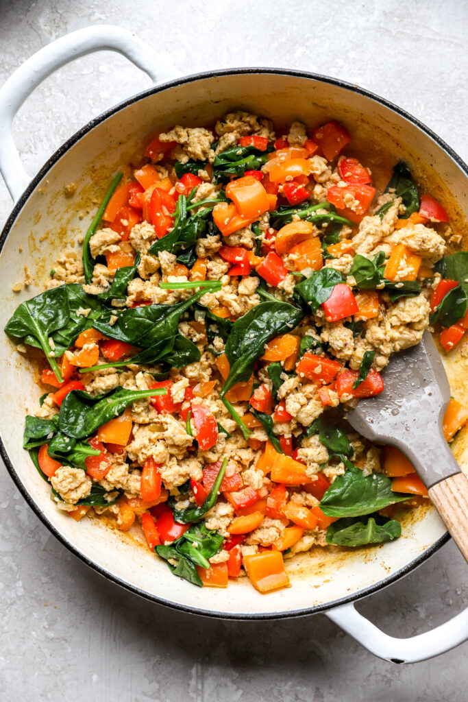 spinach breakfast hash