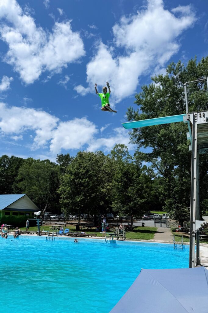 high dive at kool park pool