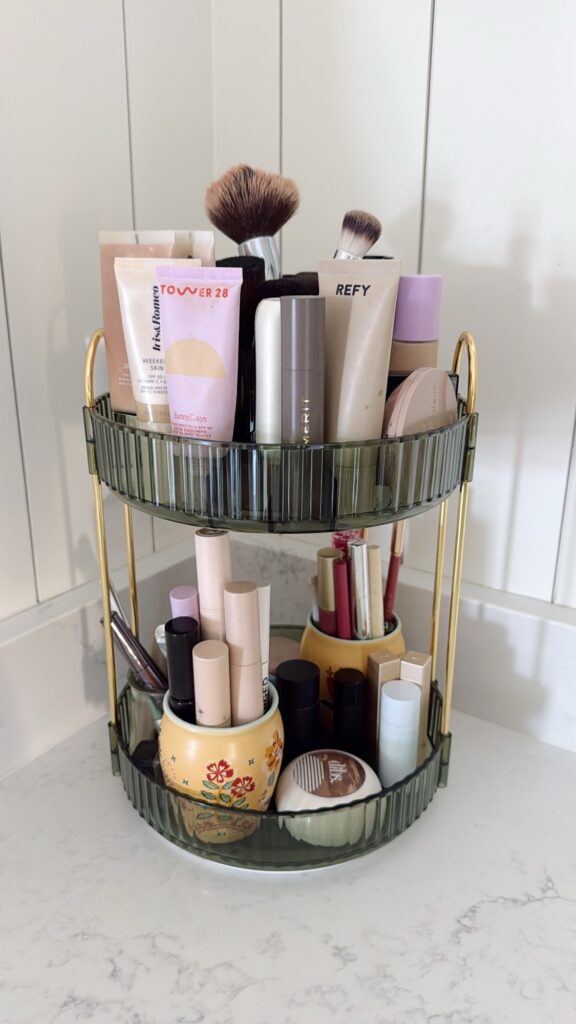 rotating makeup organizer